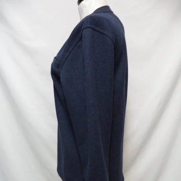L.L. Bean Katahdin Waffle knit Fleece lined Henley Shirt Top Men Small Sm S - Picture 11 of 16